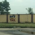 "Pay Your Tax" sign in Lagos, Nigeria