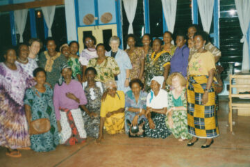 Group of people at a small scale conference in Tanzania